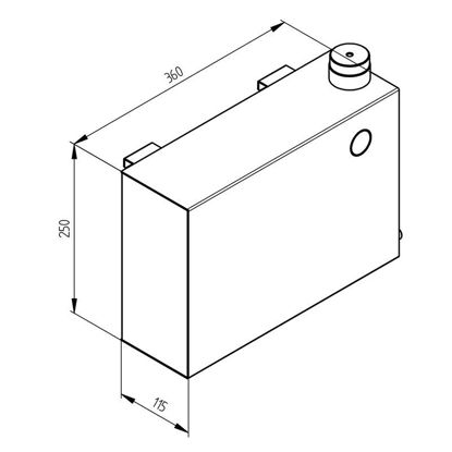 10L EXPANSION TANKS FOR HUBER 150W, 140W, 141W, 425W, 430, 430W, 510W, 515W, AND 510 AIR COOLED
