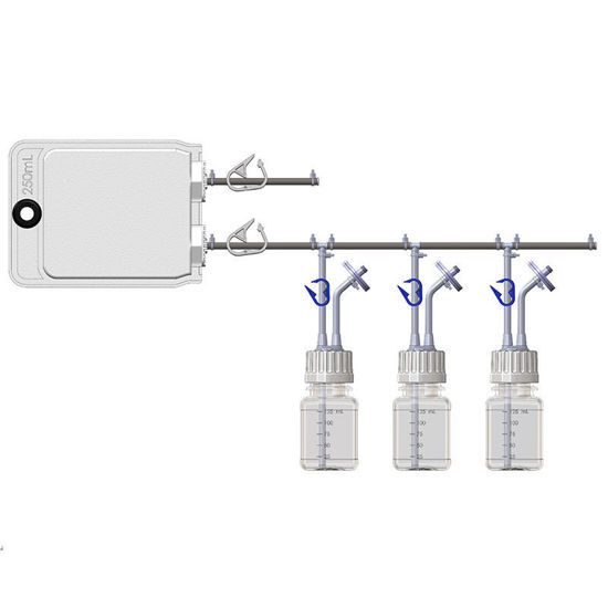 250ML 2D BAG MEDIA BOTTLE ASSEMBLY