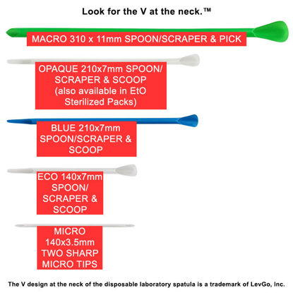 LEVGO® SMARTSPATULA® DISPOSABLE MULTIPURPOSE LABORATORY SPATULAS