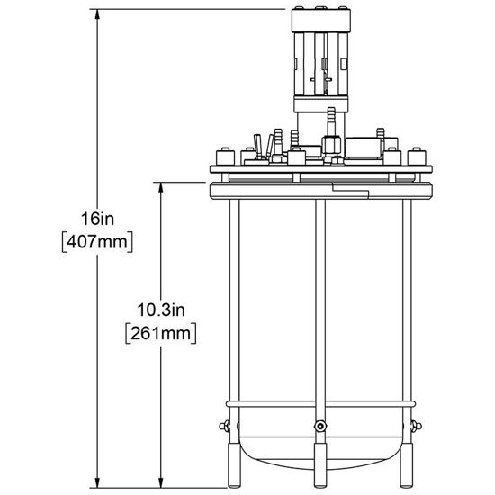 3L CELL CULTURE BIOREACTOR SYSTEMS, UNJACKETED