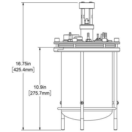 5L CELL CULTURE BIOREACTOR SYSTEMS, UNJACKETED